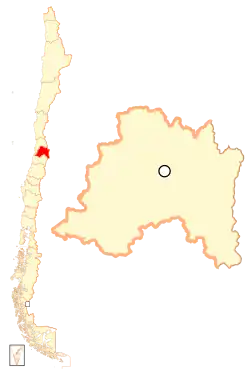 Localização da Santiago (região metropolitana)