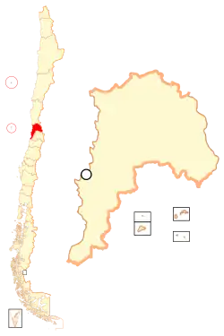 Localização da Valparaíso (região)