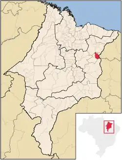 Localização de Coelho Neto no Maranhão