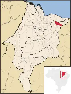 Localização de Santa Quitéria no Maranhão