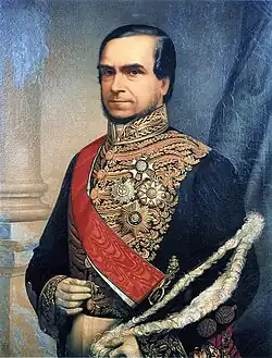 Honório Hermeto Carneiro Leão, Marquês do Paraná, em 1856.