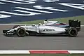 Felipe Massa pilotando o FW38 no Grande Prêmio do Barém de 2016.