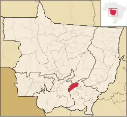Localização de Campo Verde em Mato Grosso