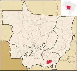 Localização de Pedra Preta em Mato Grosso