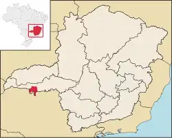 Localização de Frutal em Minas Gerais