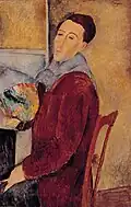 Autorretrato, 1919, óleo sobre tela, Museu de Arte Contemporânea da Universidade de São Paulo, São Paulo, Brasil