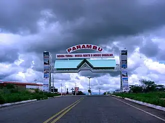 Arco na entrada da cidade