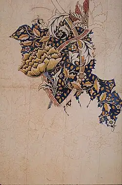 Design para têxteis impressos Windrush, 1881–1883