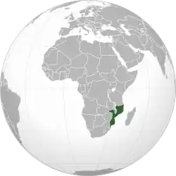 Localização de Moçambique
