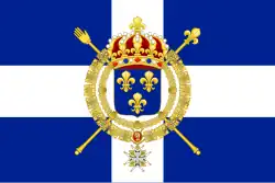 Bandeira naval do Reino da França.