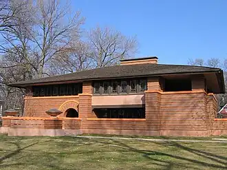 A Arthur Heurtley House em Oak Park, Illinois (1902)