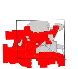 Localização no condado de Oklahoma