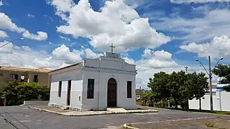 Igreja antiga, sede da Capela da Irmandade Sete Guardas Nossa Senhora do Rosário.