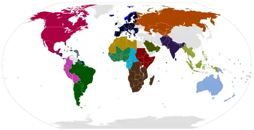 Mapa de organizações de integração
