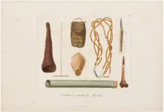 Ornamentos e utensílios dos Botocudos