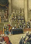 Sessão inaugural dos Estados Gerais, em Versalhes (1789).