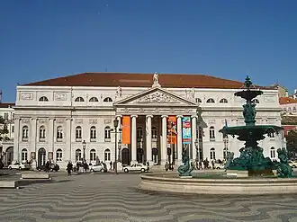 Teatro D. Maria II, na Praça do Rossio
