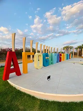 Pórtico na entrada da cidade.