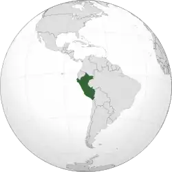 Localização de República do Peru