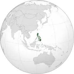 Localização  República das Filipinas