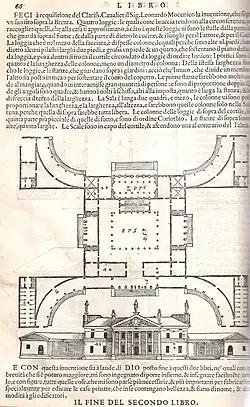 I Quattro Libri dell’Architettura Página com projeto para a Villa Mocenigo, nunca edificada