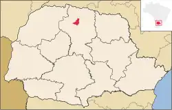 Localização de Astorga no Paraná