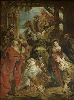 Aanbidding door de koningen, Peter Paul Rubens, (1624), Museu Real de Belas Artes de Antuérpia, 298