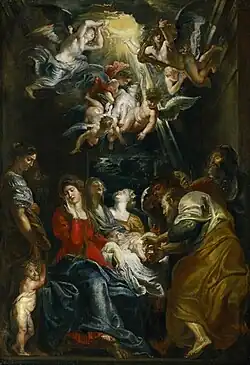 Circuncisão de Jesus.Por Rubens, atualmente na Akademie der Bildenden Künste de Viena.