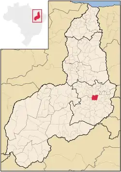 Localização de Itainópolis no Piauí