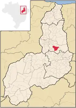 Localização de Valença do Piauí no Piauí