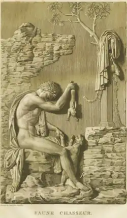 Fauno tocando flauta, relevo no Museu do Louvre