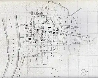 Planta da antiga cidade