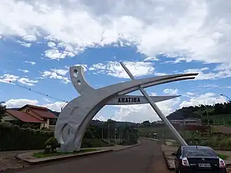 Pórtico de entrada de Aratiba.