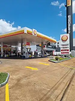 Posto Shell em Cascavel, Paraná, Brasil.