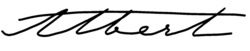 Assinatura de Alberto
