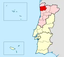 Mapa da área