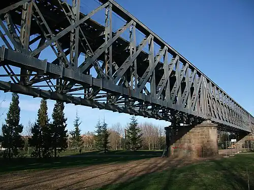 Ponte ferroviária sobre o rio Guadiana, inaugurada em 1883