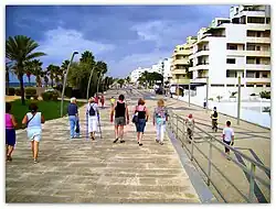 O «calçadão» de Quarteira