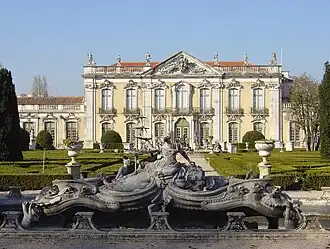 Fonte e fachada Palácio Real de Queluz, 1747-1807