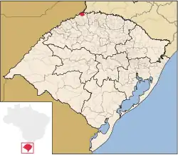 Localização de Derrubadas no Rio Grande do Sul