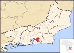 Localização de Itaboraí no Rio de Janeiro