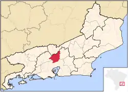 Localização de Petrópolis no Rio de Janeiro