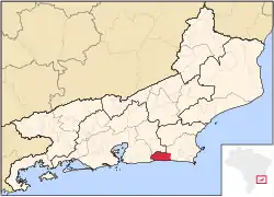 Localização de Saquarema no Rio de Janeiro