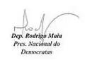 Assinatura de Rodrigo Maia