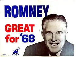 Pôster da campanha de George Romney para presidente em 1968