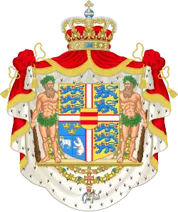 Brasão como Rei da Dinamarca (2024-2025)