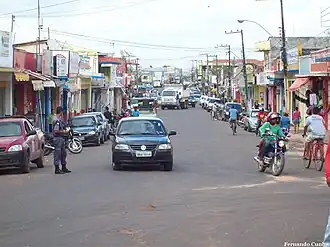 Avenida Newton Bello, centro da cidade