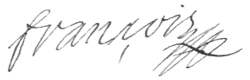 Assinatura de Francisco I