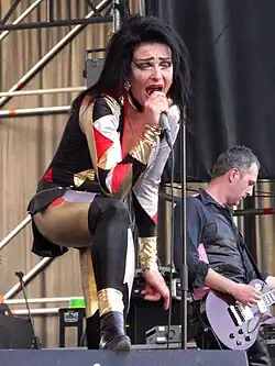 Siouxsie Sioux performing