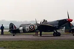 Supermarine Spitfire no Rotterdam Airport Airshow (Países Baixos, 1985).